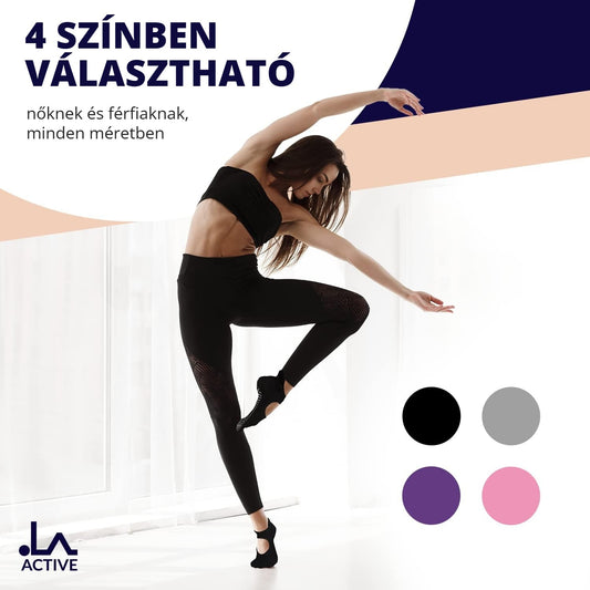 Csúszásmentes balerina zokni 4 színben, nőknek és férfiaknak