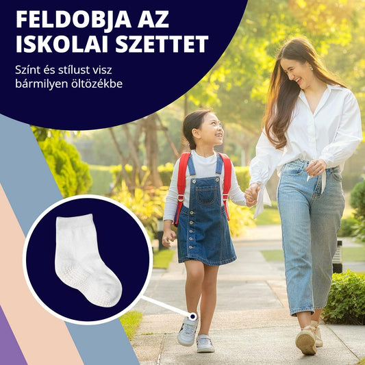 Csúszásmentes gyerek zokni – feldobja az iskolai szettet