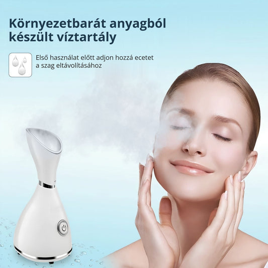 Diozo arcgőzölő környezetbarát anyagból készült víztartállyal