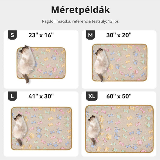Dono polár kutyatakaró – méretpéldák