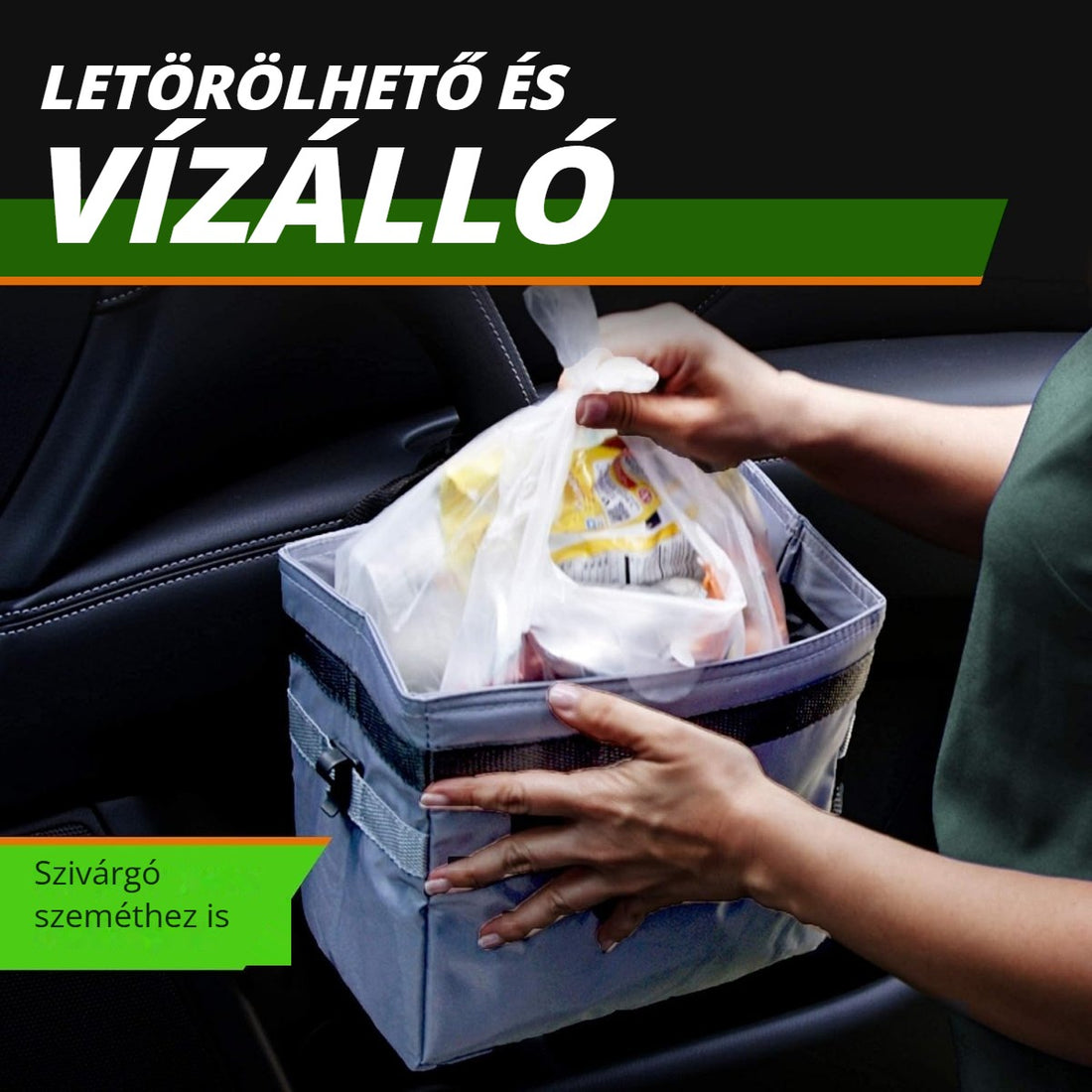 Drive Bin autós szemetes – letörölhető és vízálló
