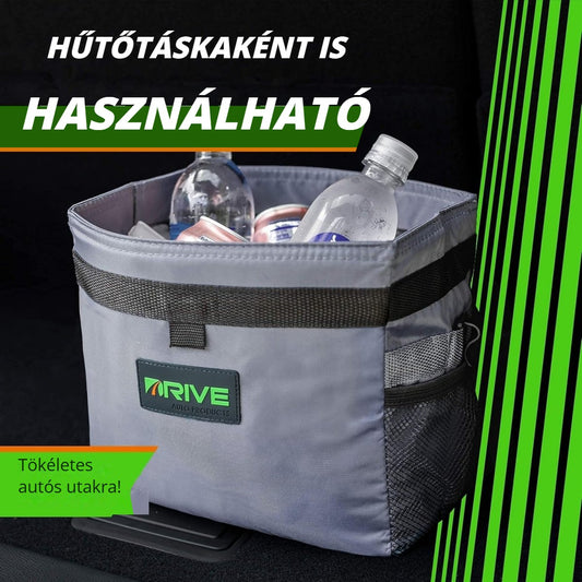 Drive Bin autós szemetes hűtőtáskaként is használható, tökéletes autós utakra