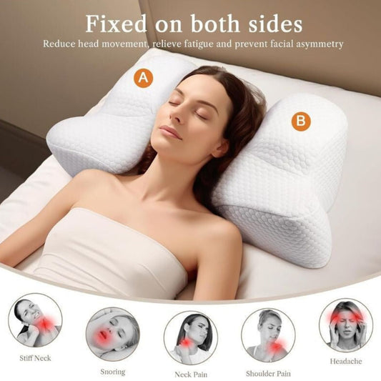 Benazcap Memory Foam Szépségpárna - Fehér, Arcbőrbarát