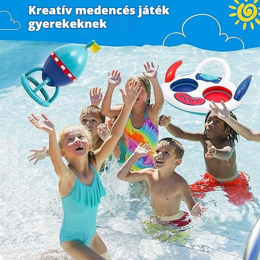 Felfújható UFO – kreatív medencés játék gyerekeknek