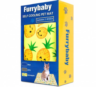 Furrybaby Ananászmintás Hűsítő Matrac Kisállatoknak - Hűtőhatású Fekhely
