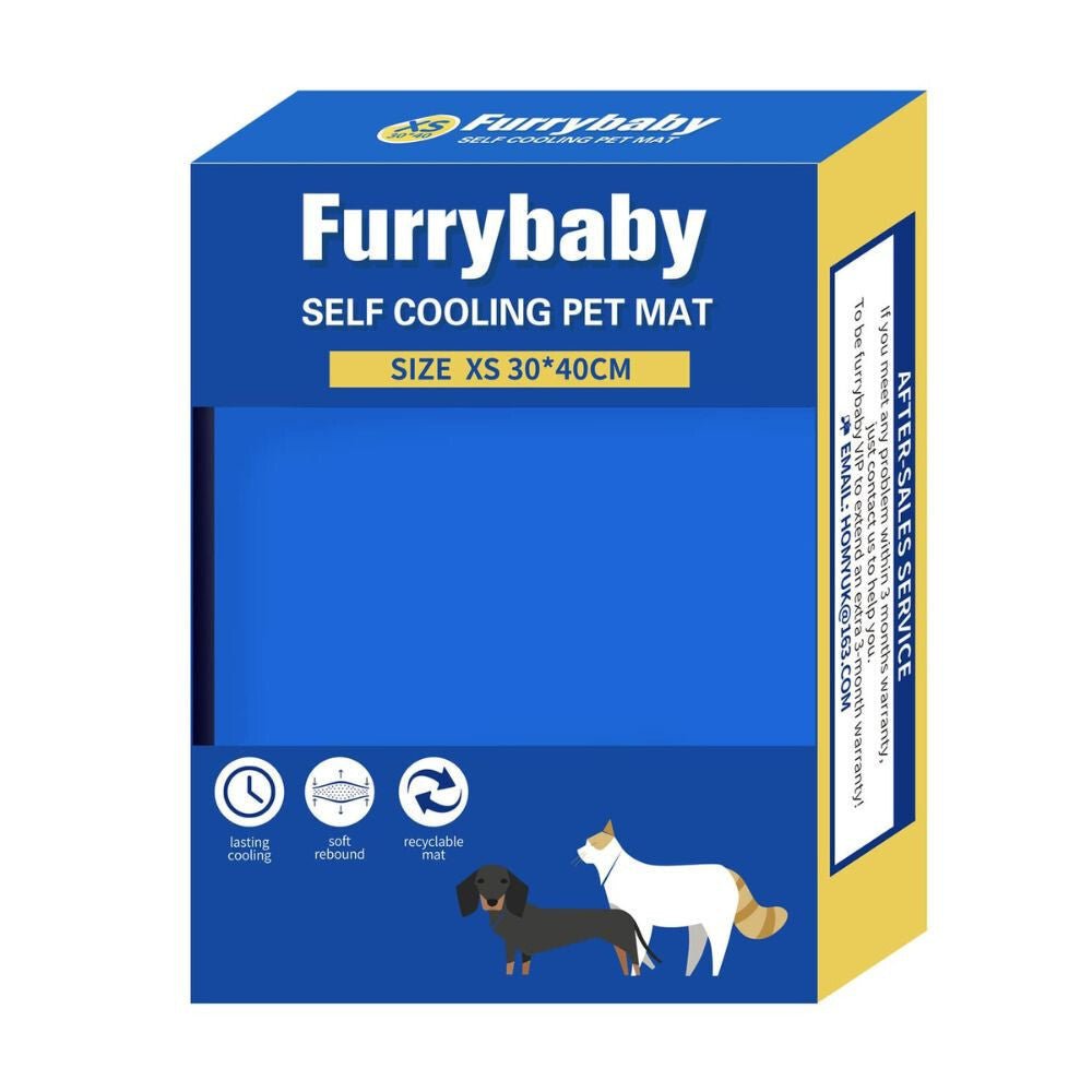 Furrybaby Hűtőmatrac Házikedvenceknek -  Kék, Nyári Hűsítő Ágy Kisállatoknak