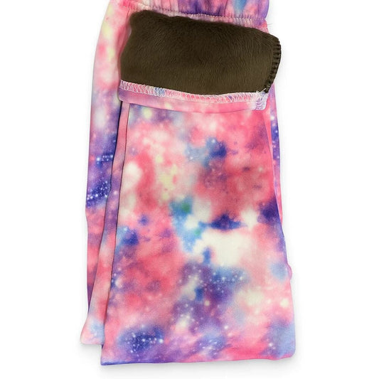 Galaxy Mintás Polárbéléses Téli Gyermek Leggings – 2 db Thermo Nadrág + 2 db Hajgumi