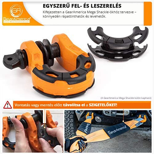 Gear America Mega Shackle szigetelő – egyszerű fel- és leszerelés
