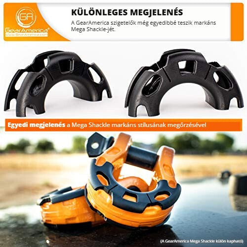 Gear America Mega Shackle szigetelő – különleges megjelenés