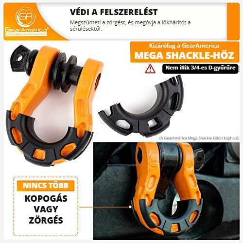 Gear America Mega Shackle szigetelő – védi a felszerelést, nincs több zörgés