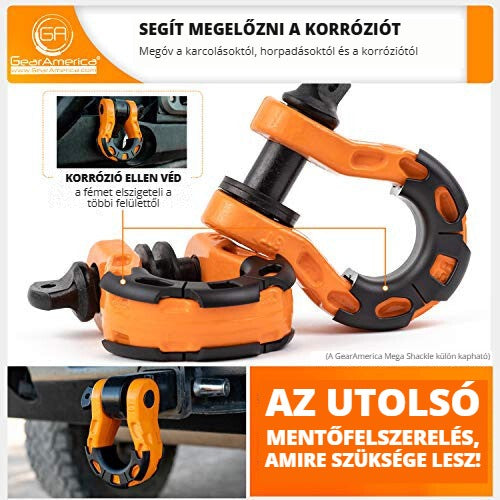 Gear America Mega Shackle szigetelő – korrózió elleni védelem