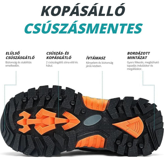 Gyerek túracipő kopásálló, csúszásmentes talppal