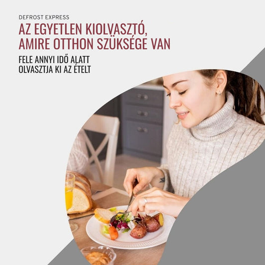Gyors kiolvasztó tálca – fele annyi idő alatt olvasztja ki az ételt