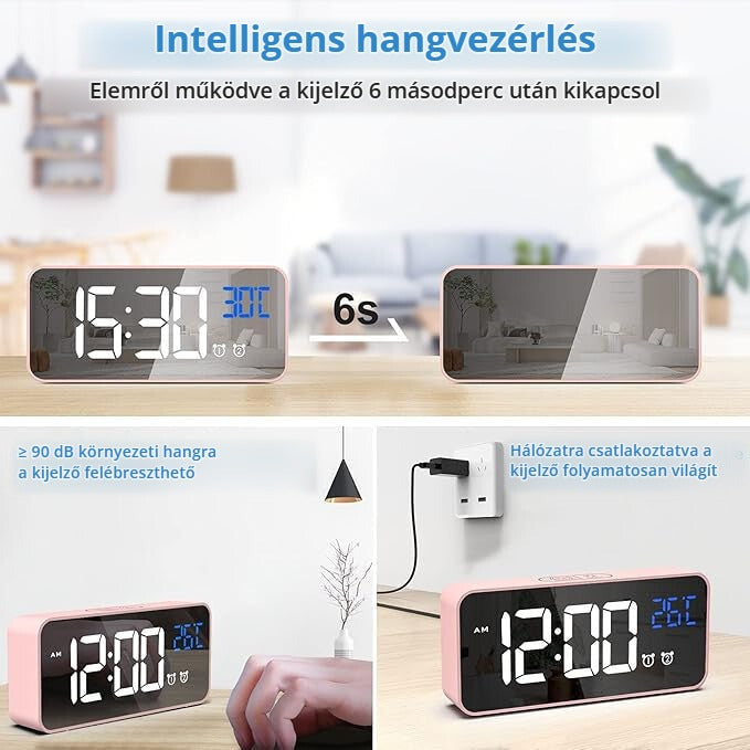 Hermic ébresztőóra intelligens hangvezérléssel