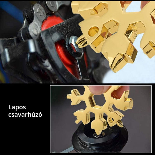 Hópehely multiszerszám – lapos csavarhúzó