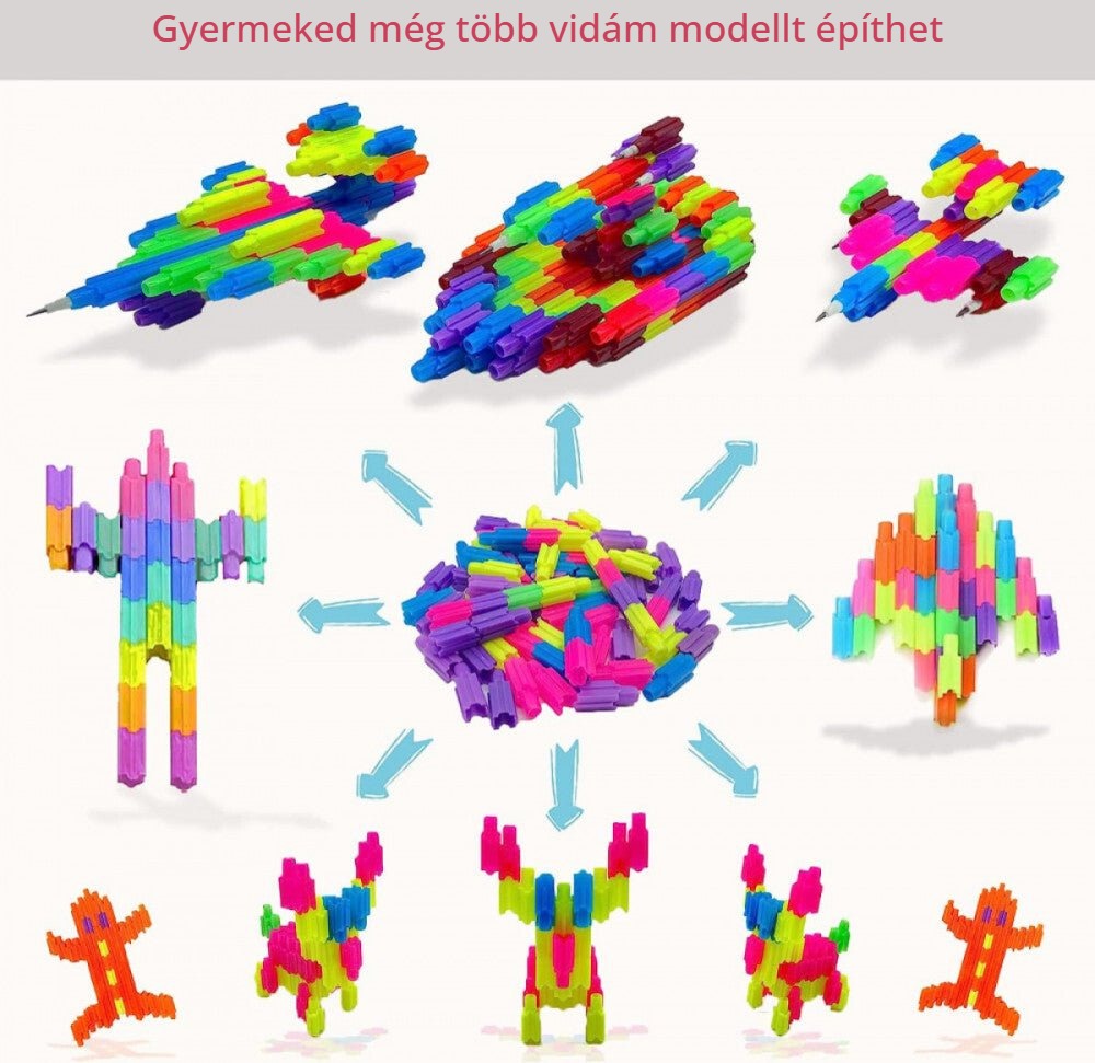 Icepapa építhető grafitceruzák – vidám modellek gyerekeknek