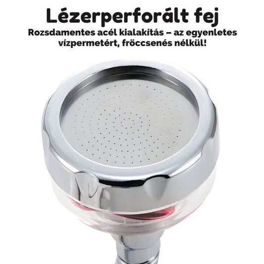 Blux Turbó Ventilátoros Víztakarékos Csapfej – 360° Forgatható Magasnyomású Perlátor