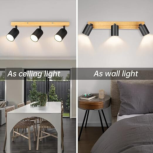Kambo Modern LED Mennyezeti Spotlámpa – 3 Izzós, Forgatható és Billenthető Fejekkel, Több Színben