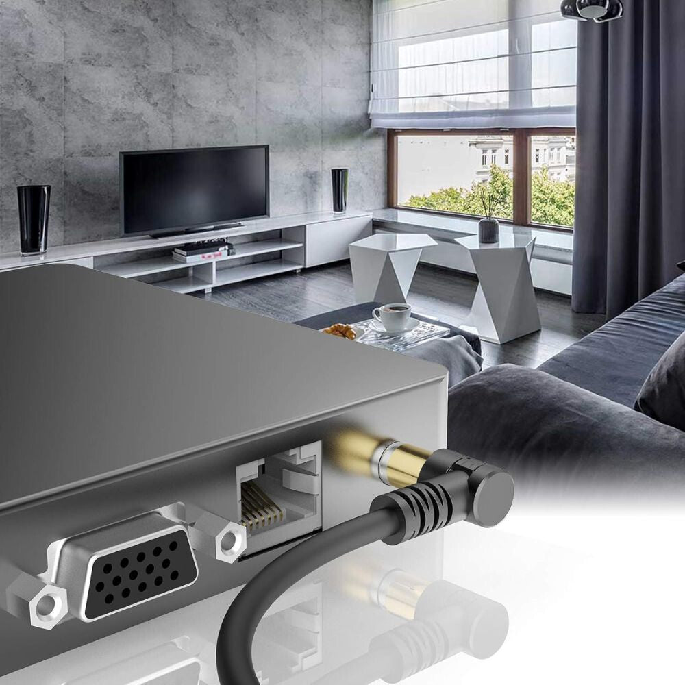 Tesmart RG59 Koaxiális TV/SAT Kábel – 75 Ohm Aranyozott Csatlakozóval