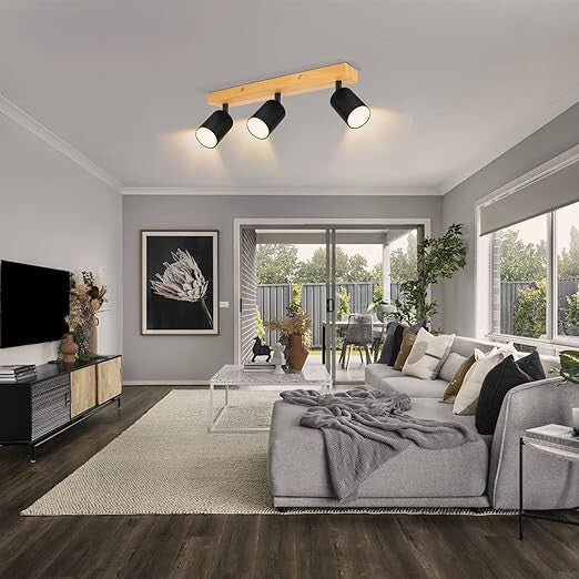 Kambo Modern LED Mennyezeti Spotlámpa – 3 Izzós, Forgatható és Billenthető Fejekkel, Több Színben