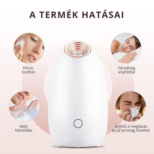 S-caring ionos arcgőzölő hatásai – pórustisztítás, mély hidratálás