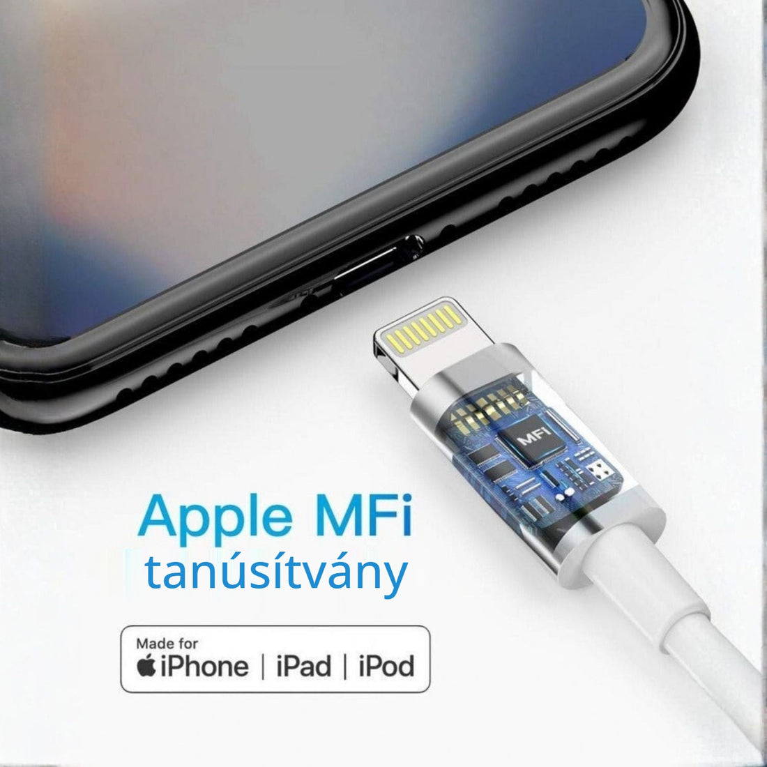 iPhone Lightning töltőkábel – Apple MFi tanúsítvány