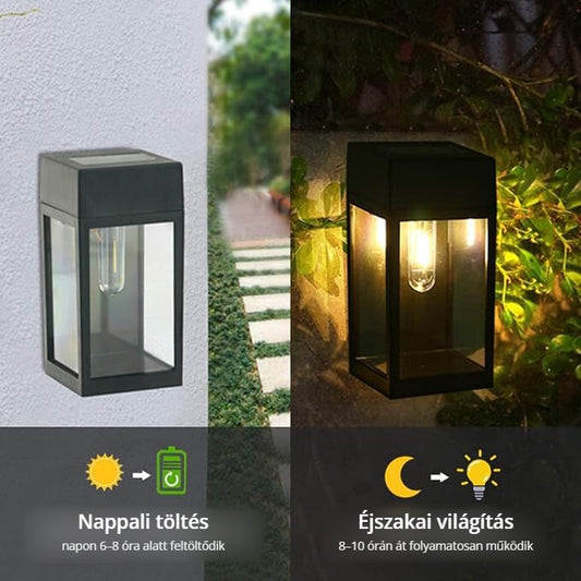 JeeYee napelemes kültéri fali lámpa – nappali töltés, éjszakai világítás