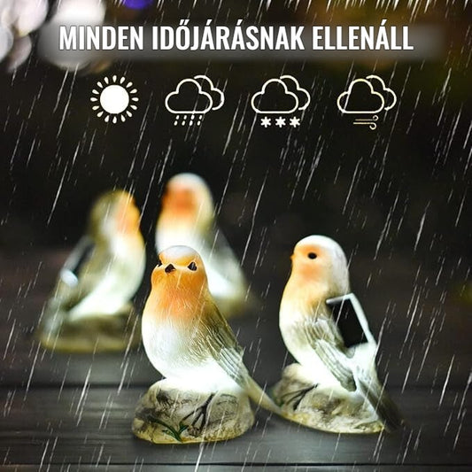JeeYee napelemes madár LED lámpa – minden időjárásnak ellenáll