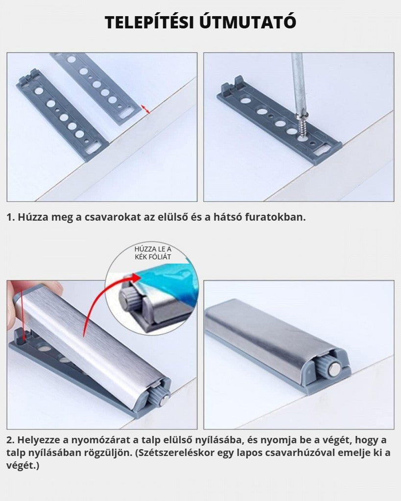 Jiayi mágneses tolózár felszerelése lépésről lépésre