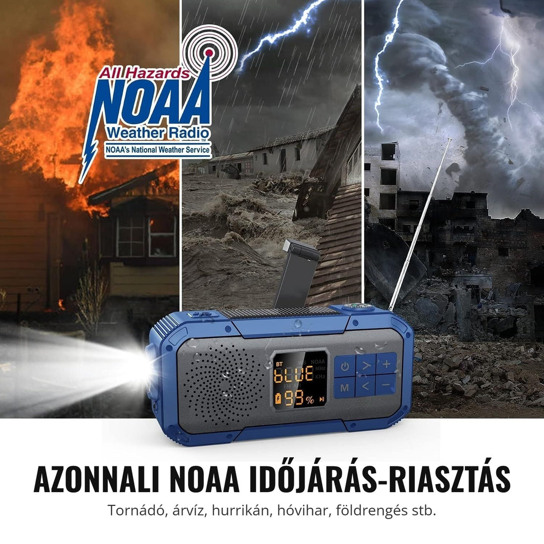 Kayinow vészrádió – azonnali időjárás-riasztás vészhelyzetekre
