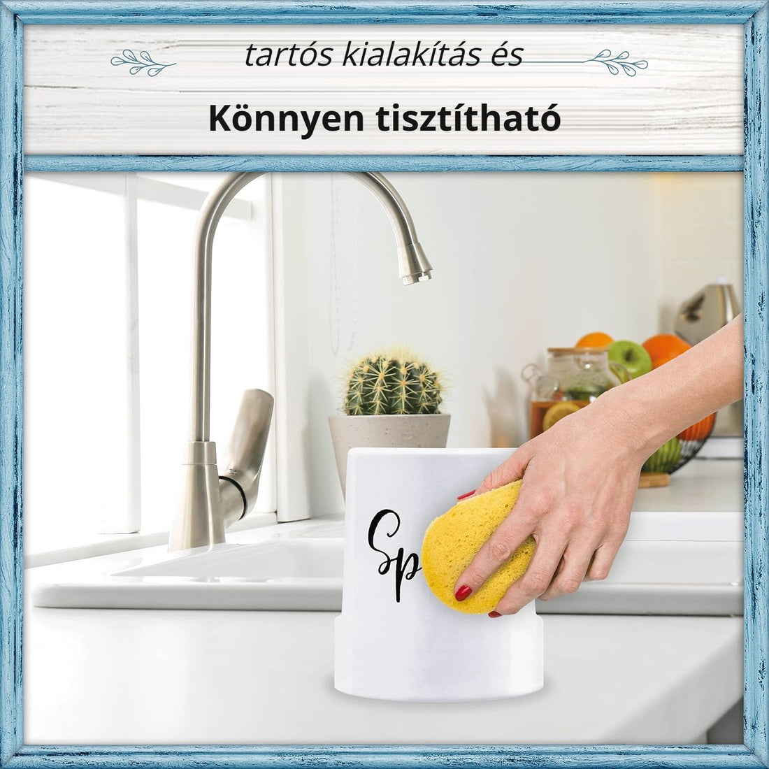 Kerámia szivacstartó – tartós, könnyen tisztítható