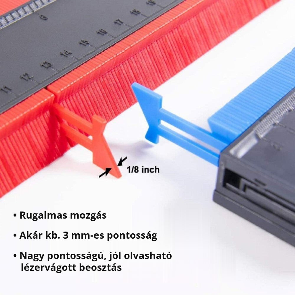 Willingood kontúrmérő sablon – rugalmas, kb. 3 mm-es pontosság
