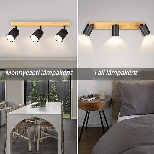 LED spotlámpa mennyezeti és fali lámpaként is használható