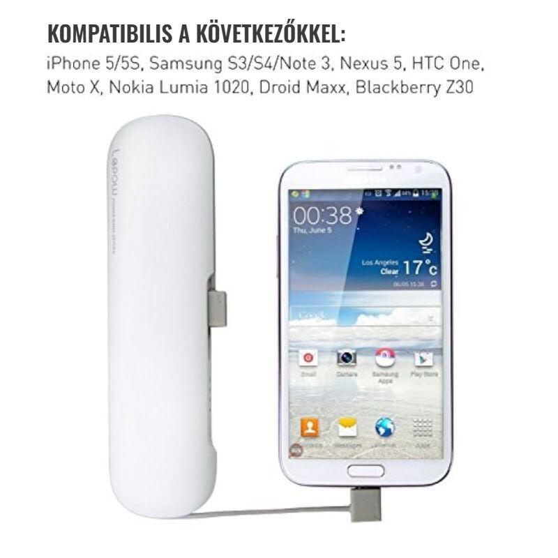 Lepow Simplicity power bank 7800 mAh – kompatibilis telefonok
