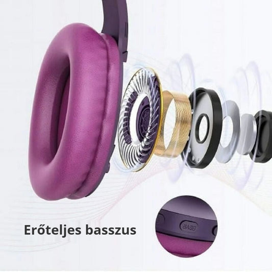 LETSCOM H10 Bluetooth fejhallgató – erőteljes basszus