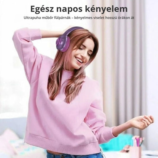 LETSCOM H10 Bluetooth fejhallgató – egész napos kényelem, puha fülpárnák