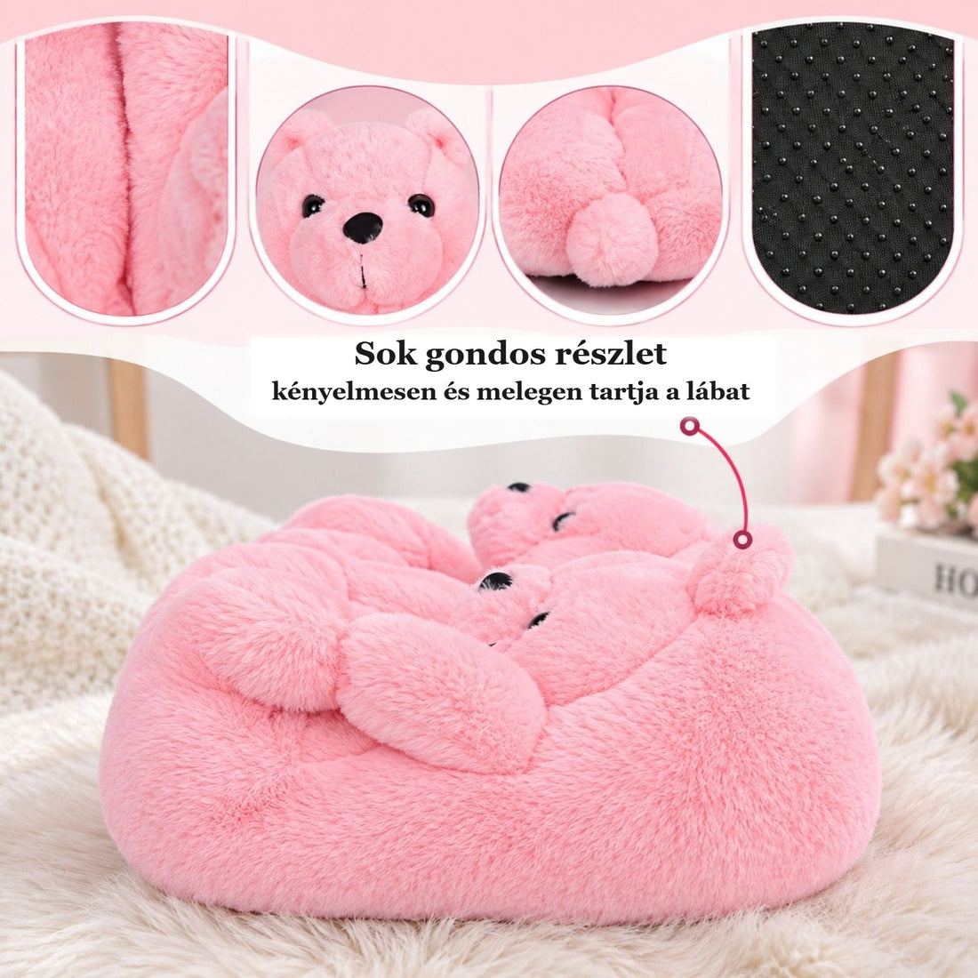 Macis plüss mamusz – kényelmesen és melegen tartja a lábat