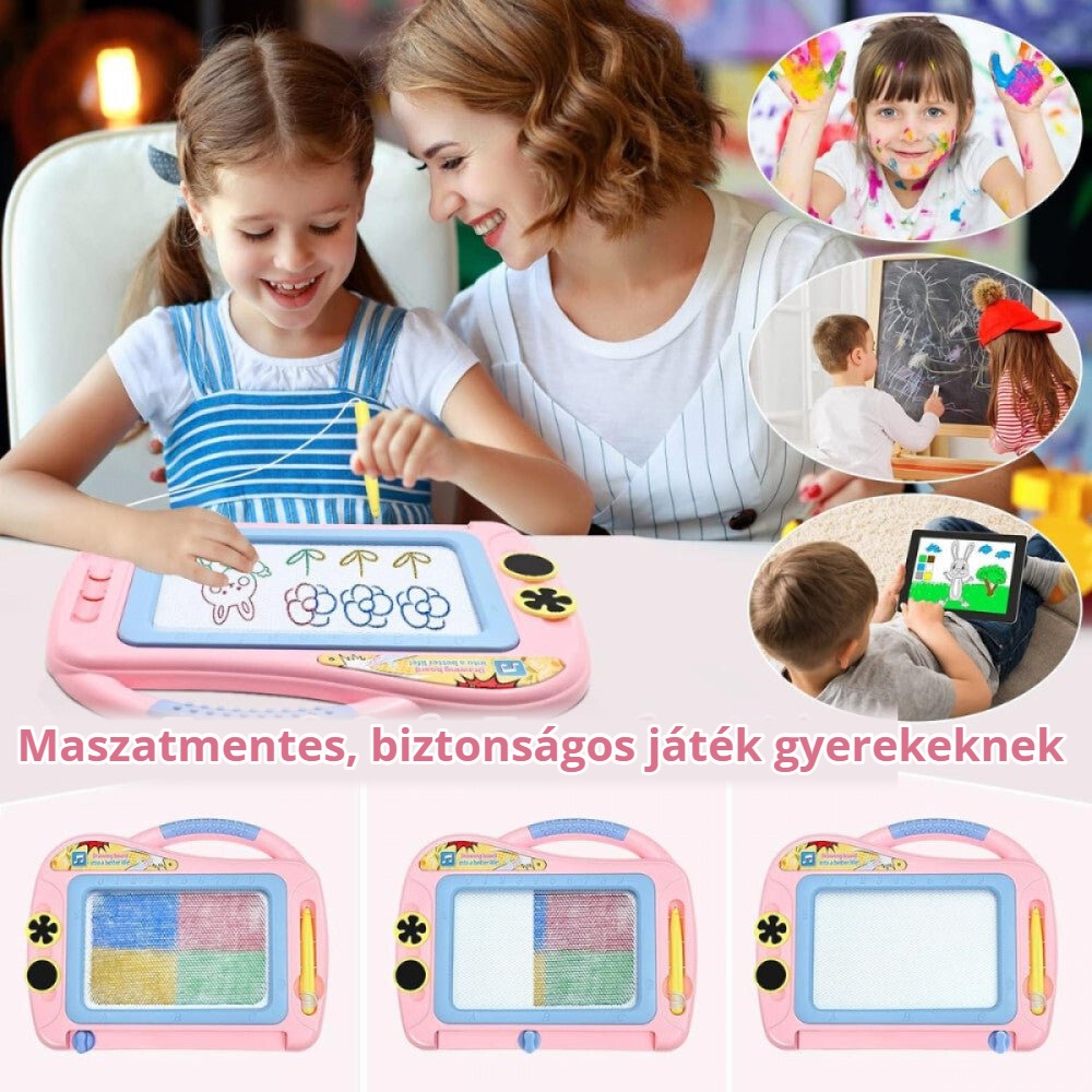 Mágneses rajztábla – maszatmentes, biztonságos játék gyerekeknek