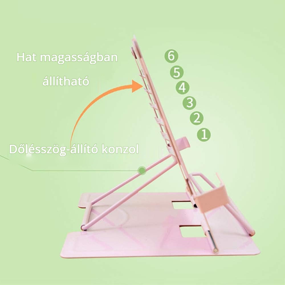 Meishang könyvtartó állvány hat magasságban állítható