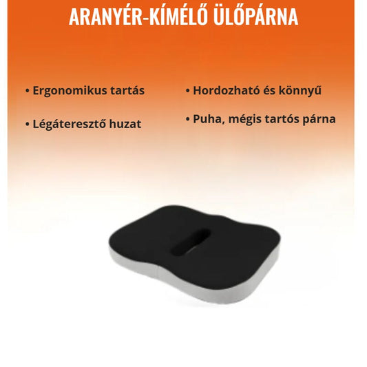 Blux memóriahabos ülőpárna – ergonomikus, légáteresztő huzattal