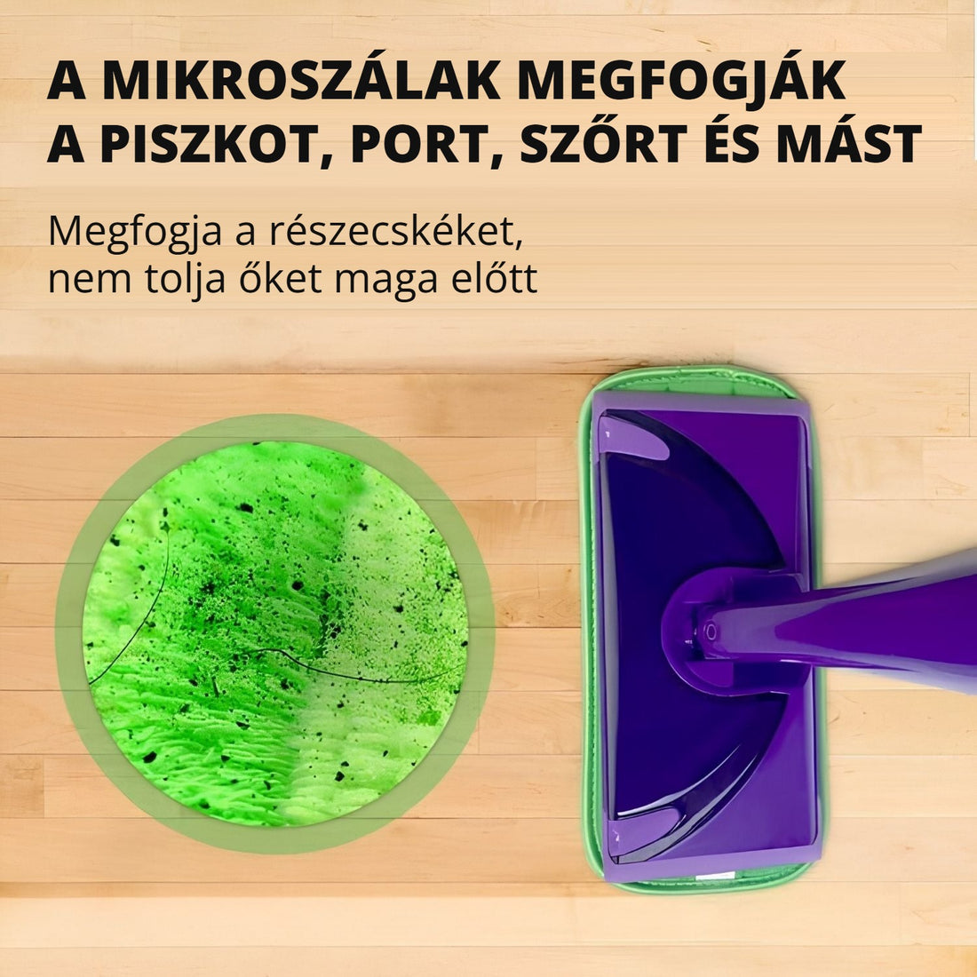 Mikroszálas felmosó póthuzat – megfogja a piszkot, port és szőrt