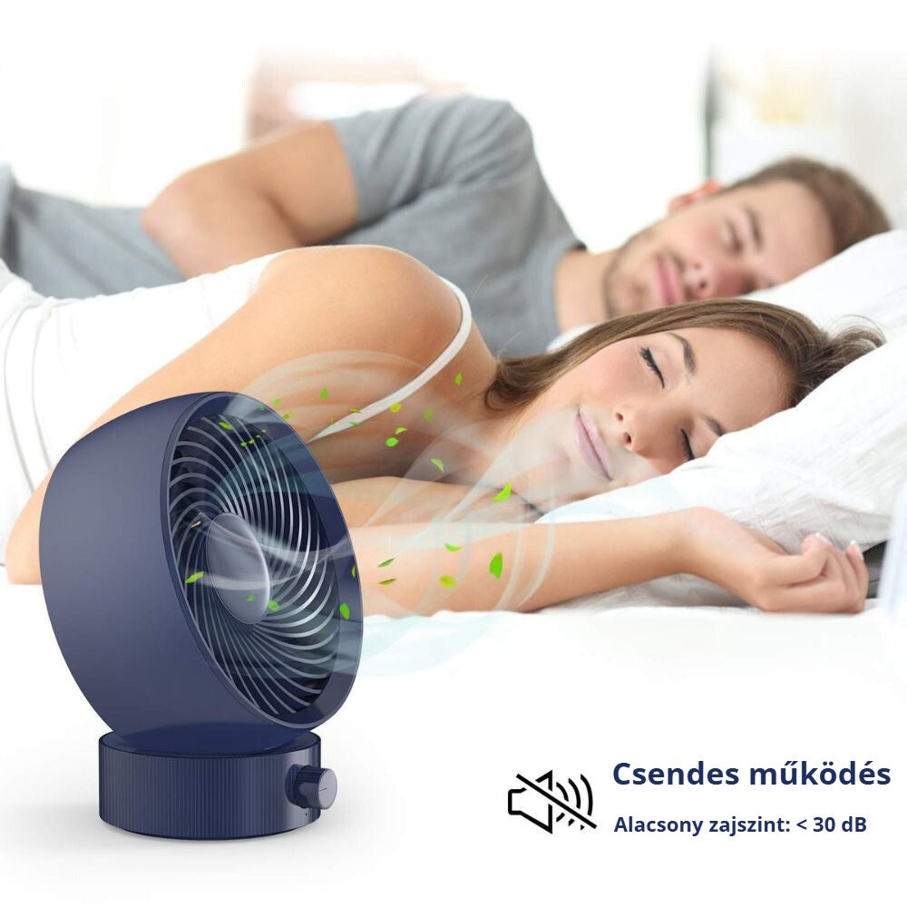 Csendes mini USB-s ventilátor, 30 dB alatti zajszint