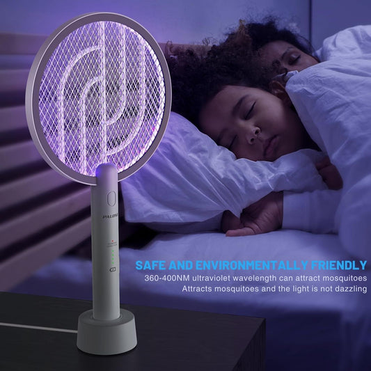 PALONE Elektromos Szúnyog- és Légycsapó – 2 db, USB-C Tölthető UV Rovarcsapó, 3000 V, 1200 mAh