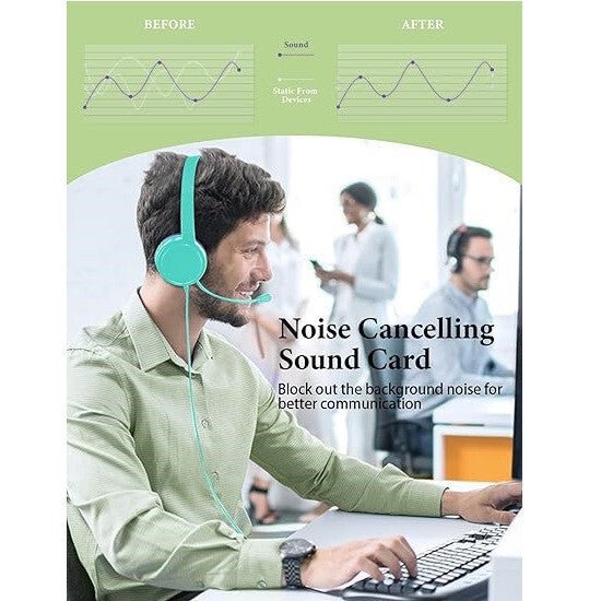 MPOW Gyerek Headset Menta-Lila Színben - Állítható és Kényelmes Fejhallgató