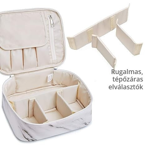 Narwey sminktáska – rugalmas, tépőzáras elválasztók