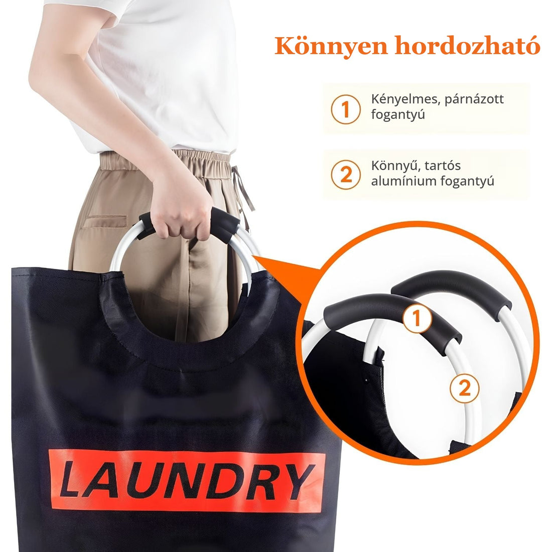Lifewit szennyestartó – könnyen hordozható, alumínium fogantyú