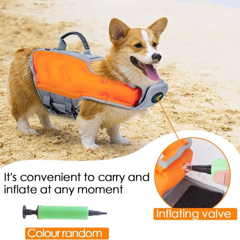 Ownpets Mentőmellény Kutyáknak, M (Narancssárga - Szürke)