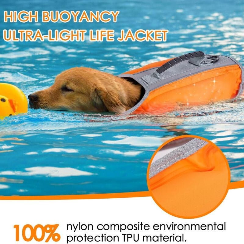 Ownpets Mentőmellény Kutyáknak, M (Narancssárga - Szürke)