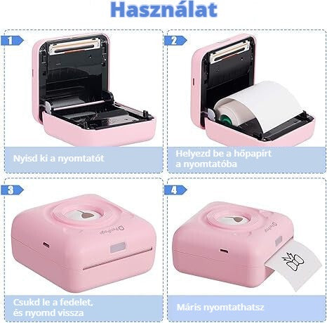 PeriPage mini fotónyomtató használata lépésről lépésre
