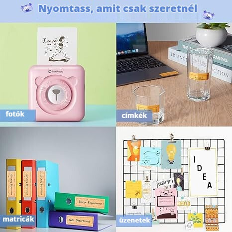 PeriPage mini nyomtató fotókhoz, címkékhez, matricákhoz, üzenetekhez
